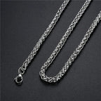 Wholesale Price Width 4MM Stainless Steel Chain Necklace For Men Fashion Hip-Hop Rock Style Gift Jewelry Titanium Steel Necklace