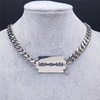 Pentagram Cuban Chain Necklace — Stainless