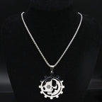 Greek Silver Pendant Letter Psi Symbol Jewery