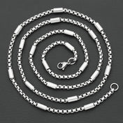 316L Stainless Steel New BOX Chain Necklace for Men Women Viking Jwelry Vintage Aestethic Cable Cuban Chunky Trendy