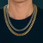 8mm 6mm Classic Cuban Chain Stainless Steel Necklace For Men's Women Chains Around The Neck Gold Silver Color Necklace Gift