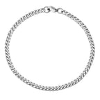 3-11MM Gold Color Stainless Steel Bracelets For Men Women Unisex Curb Cuban Link Chain Simple Wrist Jewelry Gifts