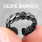 Simple Punk Retro Black Stainless Steel Mens Rings for Women Couple Lover Boy Girlfriend Biker Jewelry Creativity Gift