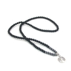 Life Tree Namaste Pendant Necklace — Zinc Alloy
