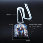 Skull Death Scythe Pendant — Silver