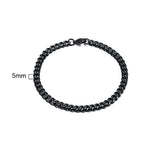Cuban Curb Chain Bracelet — Stainless Steel