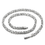 50-65CM 25.5" 6MM Chain Necklace Choker for Men Luxury Gold Color Stainless Steel Men's Necklaces Best Friends Birthday