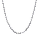 Iced Out Tennis Ball Charm Choker Necklace — Copper Alloy
