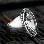 Dropshipping Stainless Steel Ladies Mens Biker Punk Sacred Heart Of Jesus God Ring Cross Amulet Jewelry For Man Gift