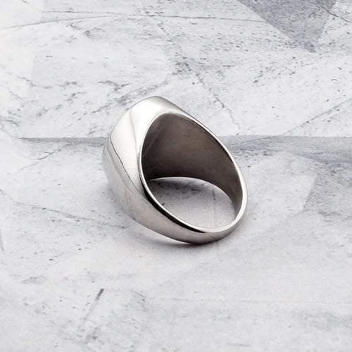 Cross of Lorraine Signet Ring — 316L Stainless