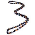 Hematite Obsidian Tiger Eye Beads Necklaces Men Fashion Triple Protection Necklaces Women for Magnetic Health Protection Jewelry