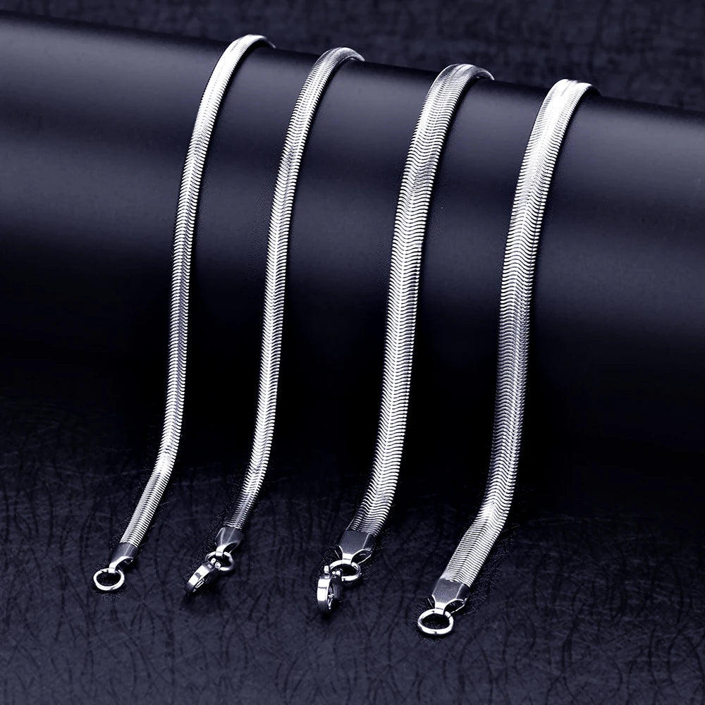 Snake Chain Necklace — 316L Stainless Steel