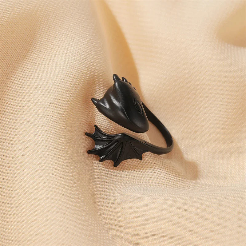 NEW Charm Women Wings Rings Metal Silver Color Romantic Girl Gift Pterodactyl Ring for Party Ladies Fashion Men Jewelry
