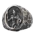 Spartacus Warriors sterling Silver Ring Male Spartan Warrior Fashion Jewelry