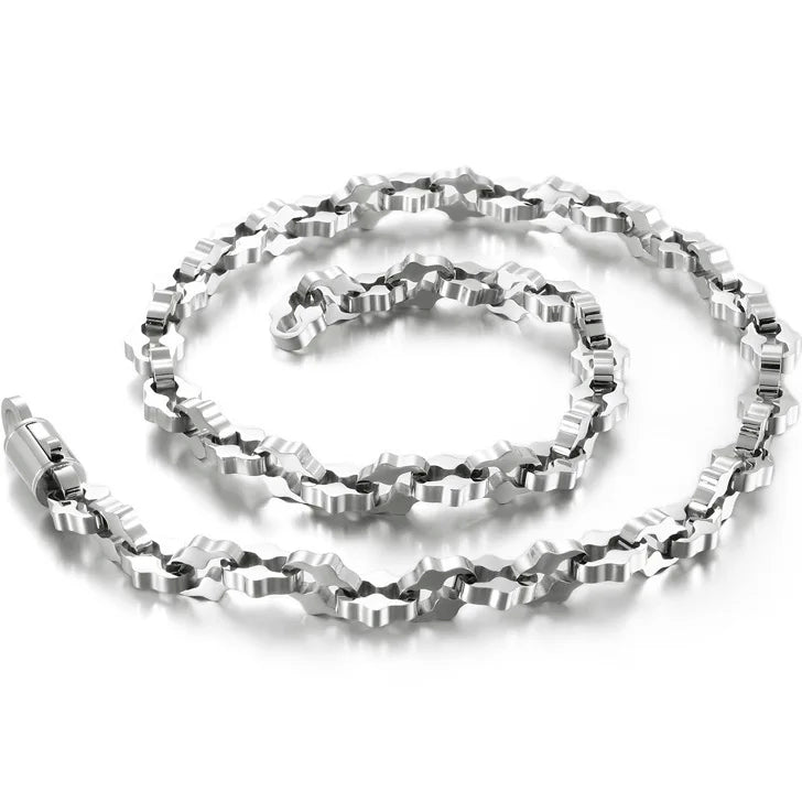 11MM Thick Black Stainless Steel Chains Necklaces for Man 63CM 24.8" Heavy Metal Link Chain Necklace For Men Mens