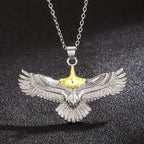 Eagle Pendant Necklace with Choker Chain