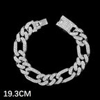 Luxury Full Rhinestone Big Tennis Chain Bracelets For Women Men Fashion Bling Iced Out Square Crystal Bracelet On Hand Jewelry