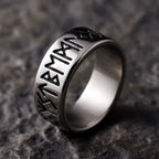 Odin Norse Rune Couple Ring — Stainless Steel