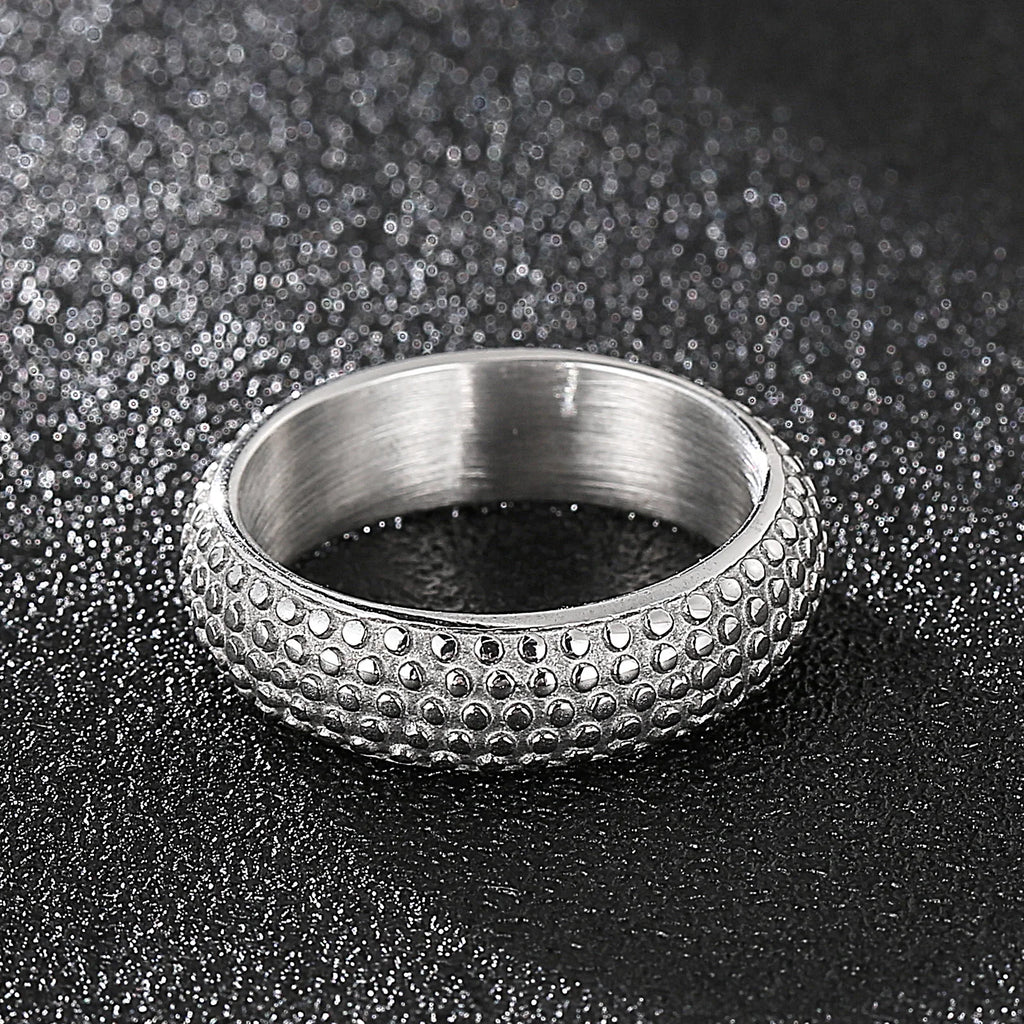 Kalen Punk 316L Stainless Steel Men's Ring Skull Finger Rings Fashion Biker Party Jewelry Round Anillos Accessories Size 8-12