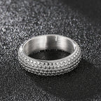 Kalen Punk 316L Stainless Steel Men's Ring Skull Finger Rings Fashion Biker Party Jewelry Round Anillos Accessories Size 8-12