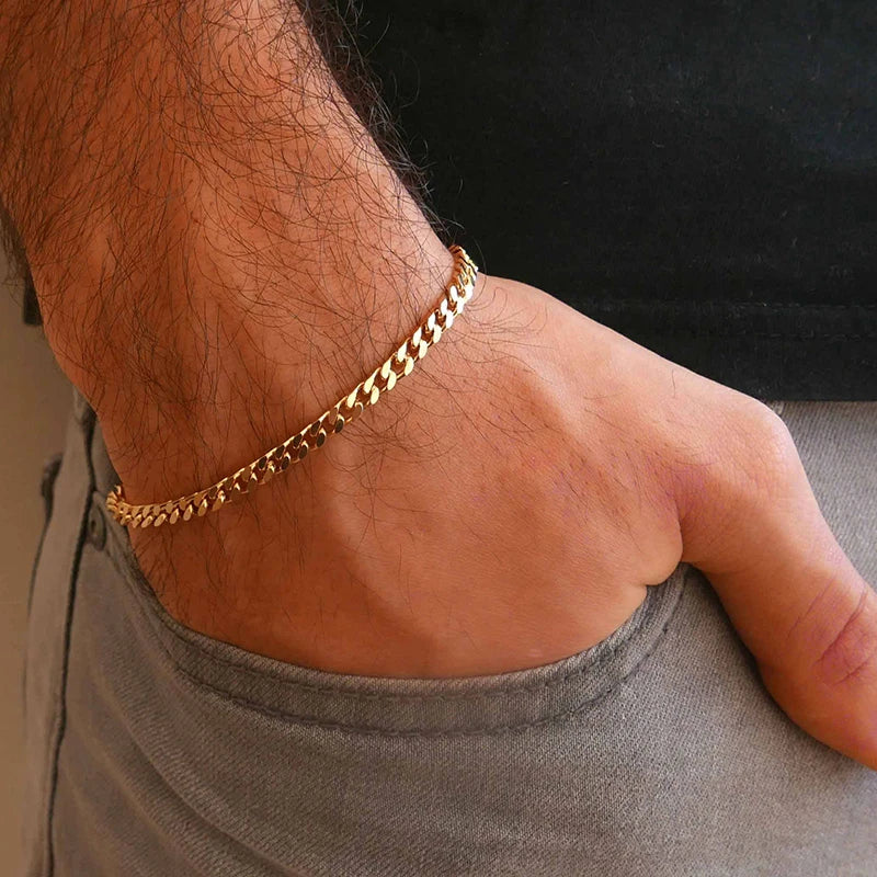 Vnox 18-70cm Curb Chain Necklaces 3-11mm Men's Miami Cuban Link Classic Punk Heavy Metal Stainless Steel Long Women