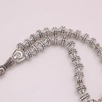 Ottoman Turkish Persian Crescent Moon Star Amulet Prayer 33 beads tasbih bracelets muslim Tasbih Allah Rosary
