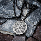Viking Vegvisir Stainless Steel Pendant Necklace