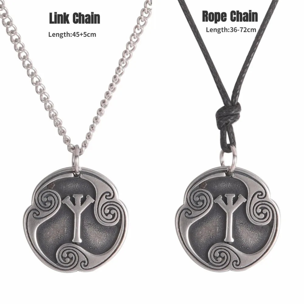 24 Viking Runes Amulet Pendant Set — Stainless Steel
