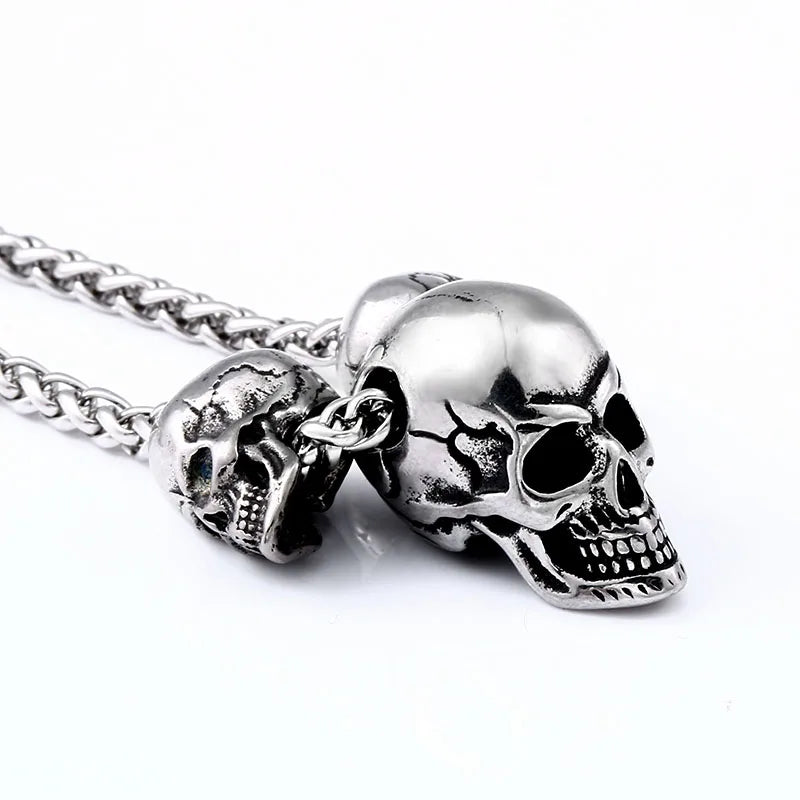 Unique Skull Pendant Necklace — Stainless Steel