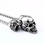 Unique Skull Pendant Necklace — Stainless Steel