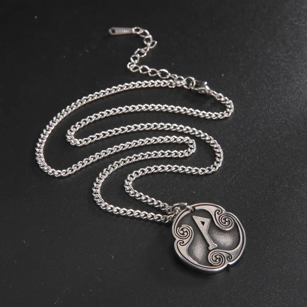 24 Viking Runes Amulet Pendant Set — Stainless Steel