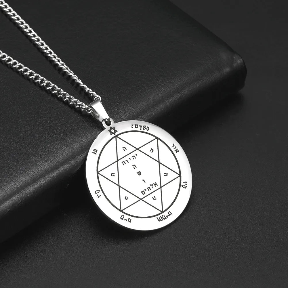 King Solomon Mars Pentacle Amulet — Stainless Steel