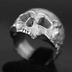 Wholesale Men's Calvarium Skull Ring Gothic 316L Stainless Steel Biker Ring Motorcycle Band jewellery Party Gift