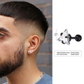Iced Out Triangle Zircon Stud Earrings — SS