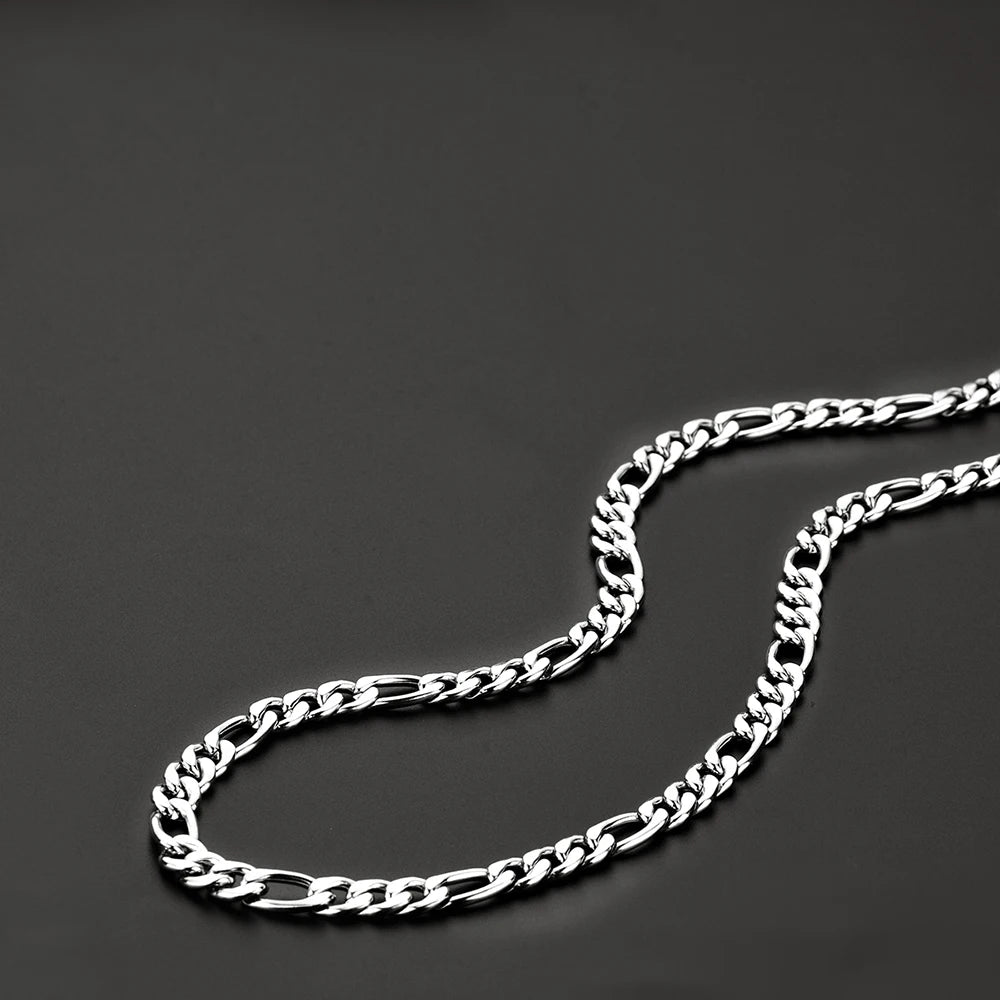 Figaro Chain Necklace 8mm — Stainless Steel