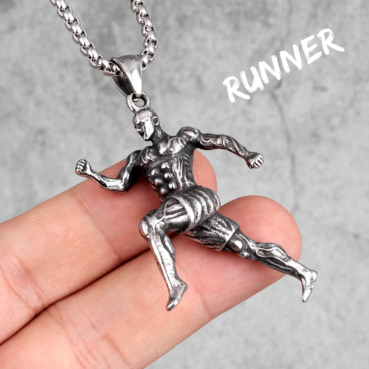 Fitness Gym Bodybuilding Boxing Gloves Stainless Steel Men Necklaces Pendants Chain for Boyfriend Male Jewelry Gift