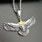 Trendy Eagle Pendant Silver 925 Men Necklace Retro Punk Style Flying Eagle Choker Necklace Male Party Accessories Boyfriend Gift
