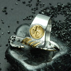 Black Scorpion Finger Ring — Stainless Steel