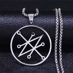 Angel Raphael Pendant Necklace — Stainless Steel
