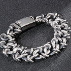 Stainless Steel Bracelet Men 20MM 316L Stainless Steel Men's On Hand Bands Chain Bracelets Male Jewellery Iron Mannen