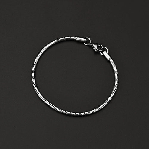 Price 316L Stainless Steel Round Snake Link Chain Bracelet Fashion Party Gift Jewelry For Men and Women Width 2/3/4MM