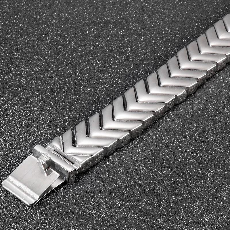 Punk Snake Bone Style Bracelet Men Heavy Quality Polished Stainless Steel Men's Bracelets & Bangles 2021 Birthday Gifts