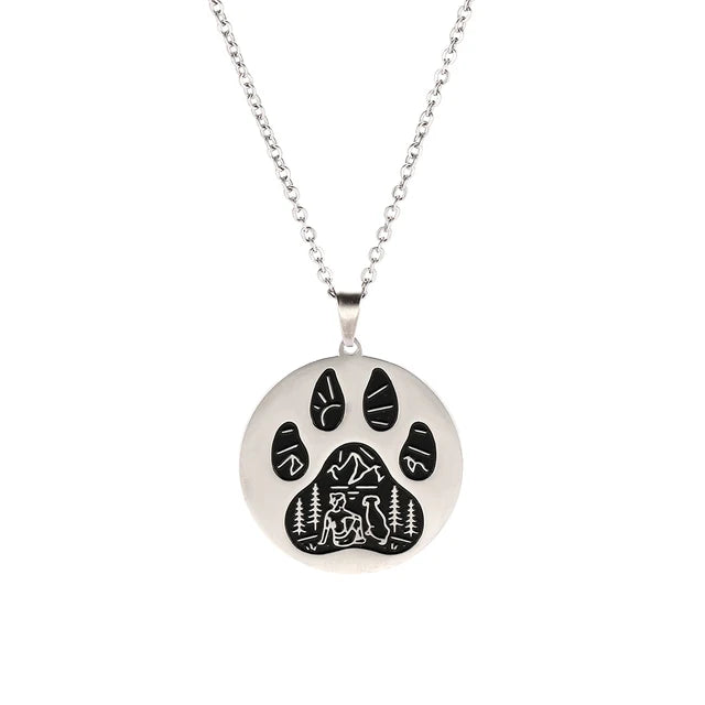 Wolf Cat Claw Pendant Necklace — Stainless Steel