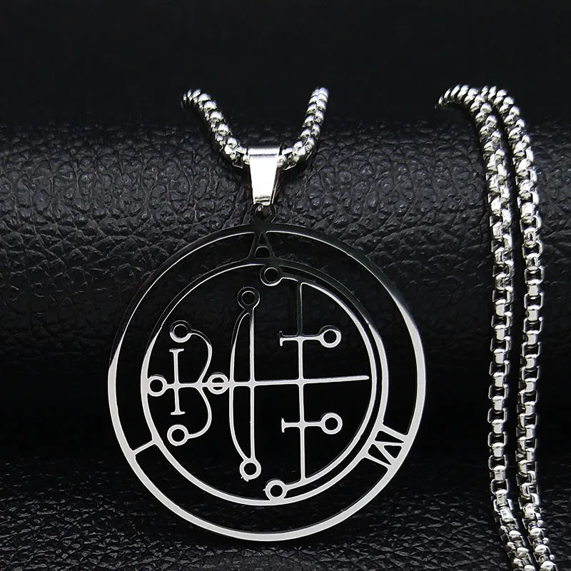Sigil of AIM Demon Seal Necklace — Stainless