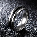 10mm Wide Band Ring — Stainless Steel