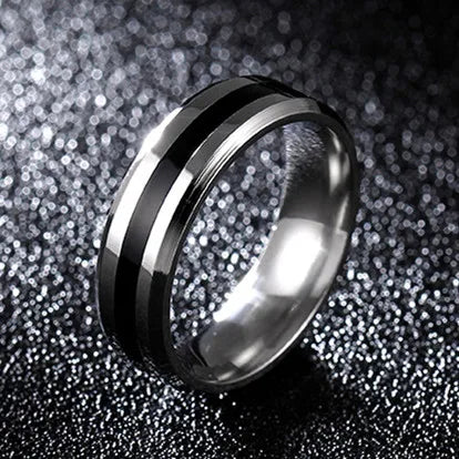 10mm Wide Band Ring — Stainless Steel