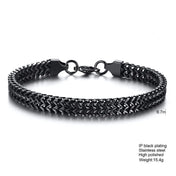 Foxtail Link Chain Bracelet — Stainless Steel
