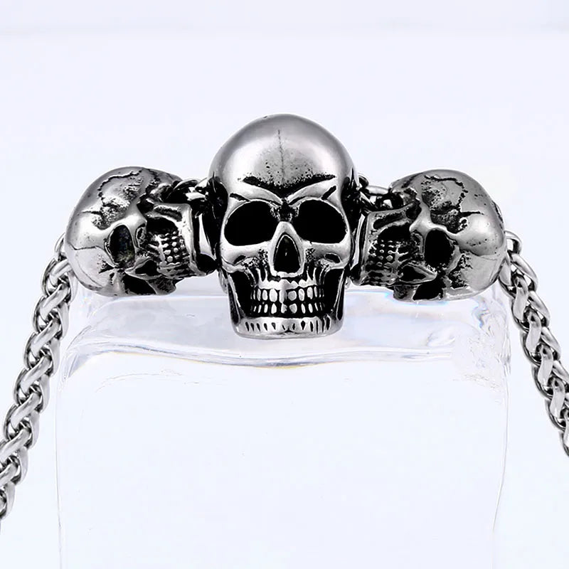 Unique Skull Pendant Necklace — Stainless Steel
