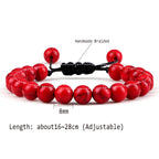 Beads Bracelet Adjustable 8mm Black Onyx Lava Tiger Eye Natural Stone Men Bracelets Healing Yoga Jewelry Gift for Women