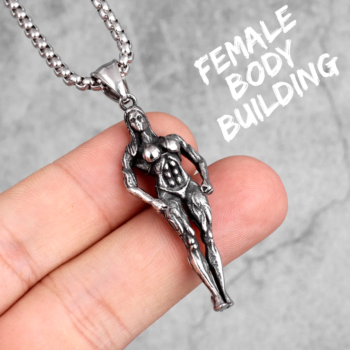 Fitness Gym Bodybuilding Boxing Gloves Stainless Steel Men Necklaces Pendants Chain for Boyfriend Male Jewelry Gift